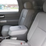 Armored Toyota Sequoia interior rear Armored Toyota Sequoia interior rear