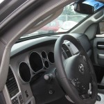 Armored Toyota Sequoia interior front Armored Toyota Sequoia interior front