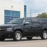 Armored Chevrolet Suburban side