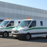Armored prison bus